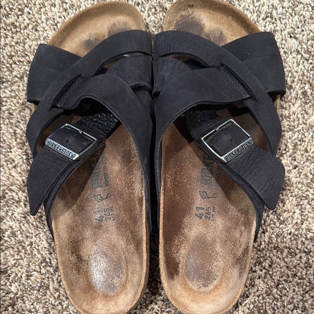 Birkenstock Black Cross-Strap Sandals